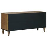 TV Cabinet with Shelf Brown 100 x 33.5 x 46 cm Solid Mango Wood 4018350