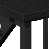 Bedside Cabinet Black Oak 34 x 35.5 x 70 cm Engineered Wood 862919