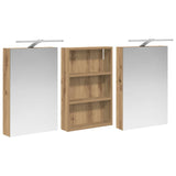 Bathroom Cabinet Set 3 pcs 120 x 10.5 x 60.5 cm Engineered wood 3403743