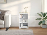 Bookcase White 46 x 29 x 100 cm Solid Pine Wood 42024946