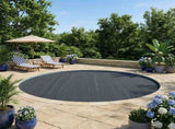 Solar Pool Cover Extra Heavy 455 cm 400 m Round PE Black 42034568