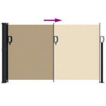 ZNTS Retractable Side Awning Beige 117x300 cm 4004285