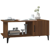 Coffee Table Brown Oak 90x50x40 cm Engineered Wood 817548
