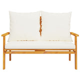 Garden Sofa Bench 120 cm with Cushion Solid Wood Acacia 366378