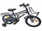 Kids Bike 12 Inches for 2-4 Years Old Dark Grey 42009289
