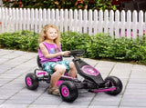 Kids Pedal Go Kart, with Adjustable Seat, Inflatable Tyres - Pink T3398P348332
