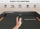 2.5HP Walking Pad, 1-6km/h Folding Treadmill with Remote Control and LED Display for Home Gym T3398P349175