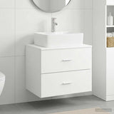 Bathroom Furniture Set White Engineered Wood 3404382