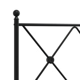 Metal Replace Headboard Black 150cm 376536