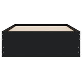 Bed Frame with Drawers without Mattress Black 75x190 cm Small Single 3207330