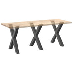 ZNTS Dining Table Legs X-Shaped 3 pcs Anthracite 70x cm Steel 4012990