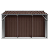 Garden Shed Brown 277x279x179 cm Galvanised Steel 3188296