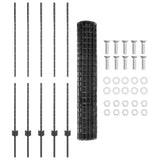 Fence and Post Grey 1.4 x 10 m Steel 3336075