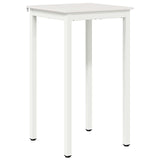 Bar Table White 60 x 60 x 105 cm Solid Pine Wood 892798