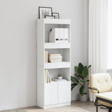 Highboard White 63x33x180 cm Engineered Wood 3309600