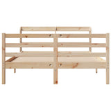 Bed Frame with Headboard without Mattress 135x190 cm Double 3306635