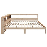Bookcase Bed without Mattress 180x200 cm Solid Wood Pine 3324308