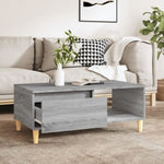 ZNTS Coffee Table Grey Sonoma 90x50x36.5 cm Engineered Wood 821050