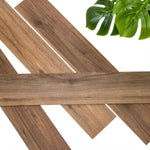 ZNTS WallArt 30 pcs Wood Look Planks GL-WA28 Natural Oak Saddle Brown 3082855