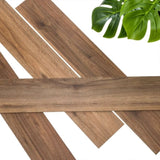 ZNTS WallArt 30 pcs Wood Look Planks GL-WA28 Natural Oak Saddle Brown 3082855