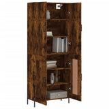 Highboard Smoked Oak 69.5x34x180 cm Engineered Wood 3195800