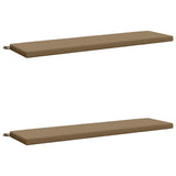 2-Piece Bench Cushions SOEST 2 pcs 100% Polyester Taupe 948959