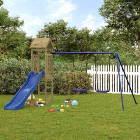 ZNTS Outdoor Playset Impregnated Wood Pine 3155824