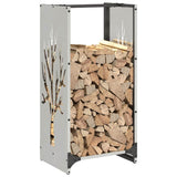 Firewood Rack 40x30x80 cm Stainless Steel 864229