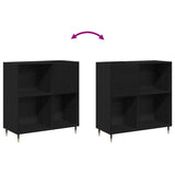 Record Cabinet Black Oak 85 x 38 x 89 cm Engineered Wood 862910