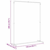 Wedding Arch White 150 x 49.5 x 200 cm Steel 42023039