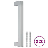 Cabinet Handles 20 pcs Silver 128 mm Stainless Steel 3203637