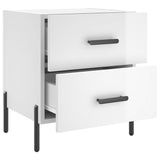 Bedside Cabinets 2 pcs High Gloss White 40x35x47.5 cm Engineered Wood 827329