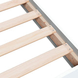 Bed Frame without Mattress White 140x200 cm Engineered Wood 842021