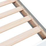 Bed Frame without Mattress White 90x190 cm Single Engineered Wood 842070