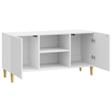 TV Cabinet High Gloss White 102 x 34.5 x 50 cm Engineered Wood 894699