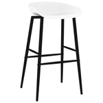 ZNTS Bar Chairs 2 pcs White 248156