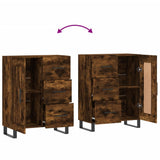 Sideboard Smoked Oak 69.5x34x90 cm Engineered Wood 830289