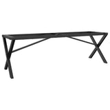 ZNTS Coffee Table Legs X-Frame 140x30x43 cm Cast Iron 357902