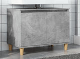 Sink Cabinet Concrete Grey 58x33x60 cm Engineered Wood 857113