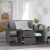 Coffee Table Grey 100x50x41 cm Solid Wood Pine 818272