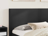 Bed Frame with Storage and Headboard Black 150 x 200 cm 3413936