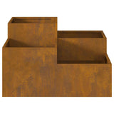 Garden Planter Rusty 80 x 80 x 48 cm Weathering steel 865847