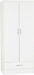 ZNTS Nevada 2 Door 1 Drawer Wardrobe 100-101-090