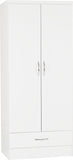 ZNTS Nevada 2 Door 1 Drawer Wardrobe 100-101-090