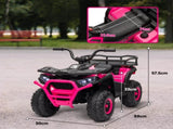 12V Kids Electric Ride on ATV, Battery-Powered Quad Bike w/ Spring Suspension, Forward Backward, T3398P348457