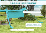 Beach Tent Event Shelter with Detachable Sidewall and Carry Bag, for Camping, Trips, Fishing, T3398P349054
