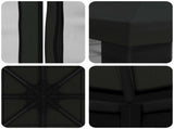 Garden Gazebo with Sidewalls 3 x 3 m Black Polyester and Steel 900370