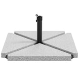 5 Piece Garden Parasol Base Set Granite and Steel 3318586