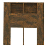 Headboard Cabinet Smoked Oak 100x18.5x102.5 cm 817264