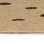 Handmade Rug Jute with Print Polka Dot 150 cm 133688